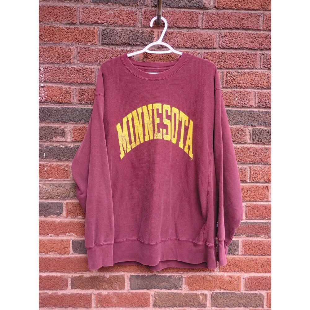 Champion Reverse Weave University Minnesota Crewneck Pullover Sweatshirt Mens L